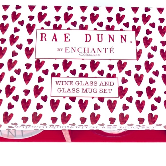 Rae Dunn Glass Mug and Cup Set - Coffee and Wine - Picture 2 of 3